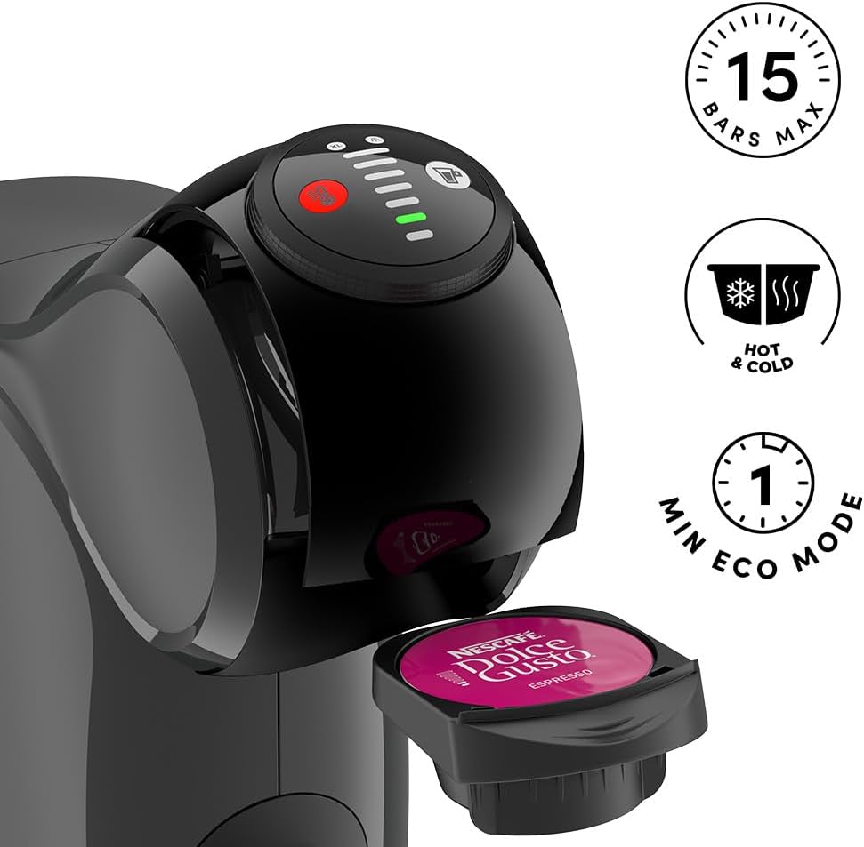 Nescafé Dolce Gusto De'Longhi Genio S Capsule Coffee Machine Anthracite