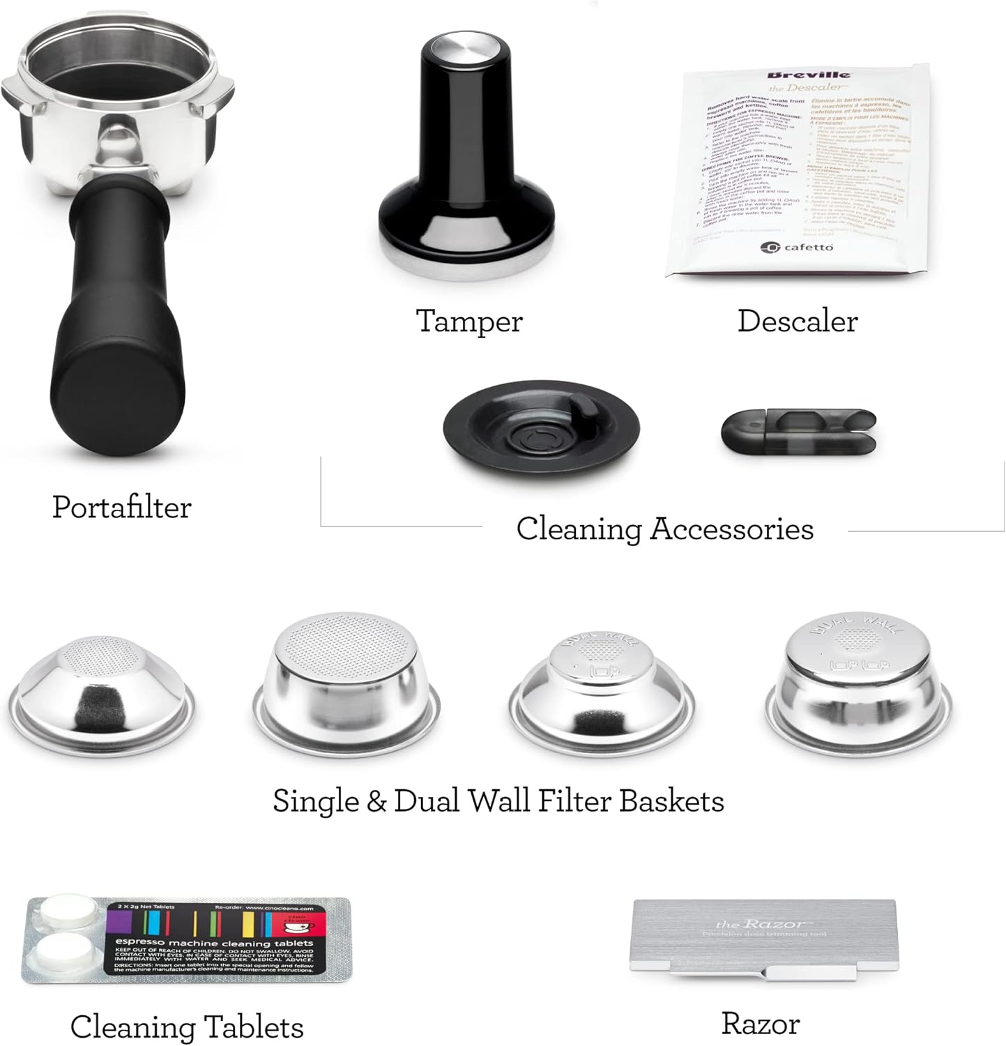 Breville Bambino Plus Espresso Machine BES500SST Sea Salt