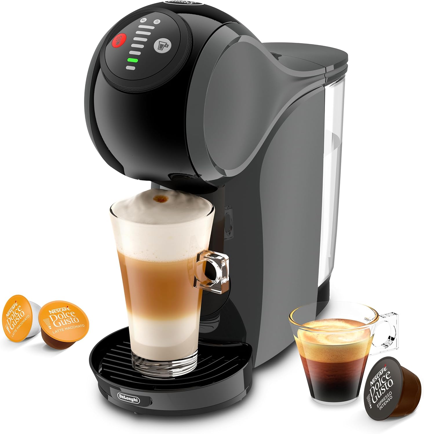 NESCAFÉ DOLCE GUSTO Nescafé Dolce Gusto De'Longhi GENIO S EDG226.A, Espresso machine and other capsule drinks, Hot & cold drinks, Compact size, Automatic shut-off, Anthracite