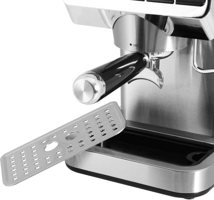 Devanti 20 Bar Espresso Coffee Machine with Milk Frother Stainless Steel