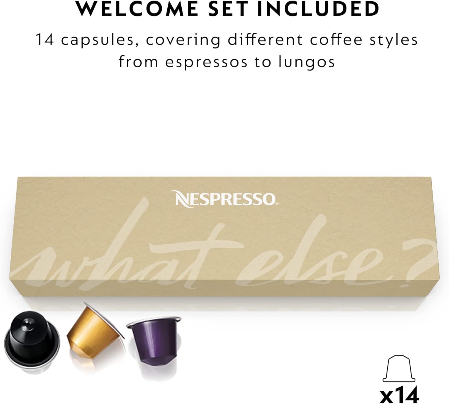 De'Longhi Nespresso Essenza Mini EN85W Capsule Coffee Machine White