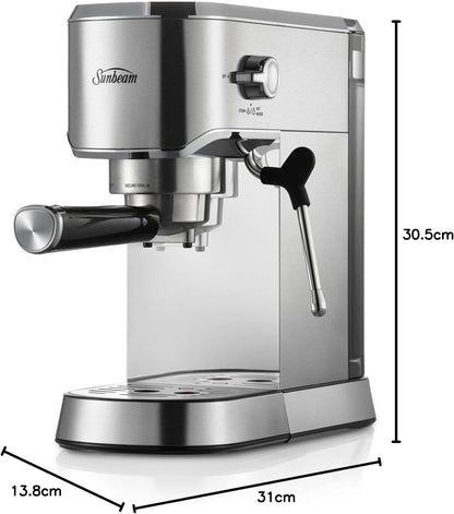 Sunbeam Compact Barista Espresso Machine EMM2900SS Silver