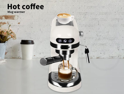 Spector Espresso Coffee Machine with Milk Frother Touch Screen Black