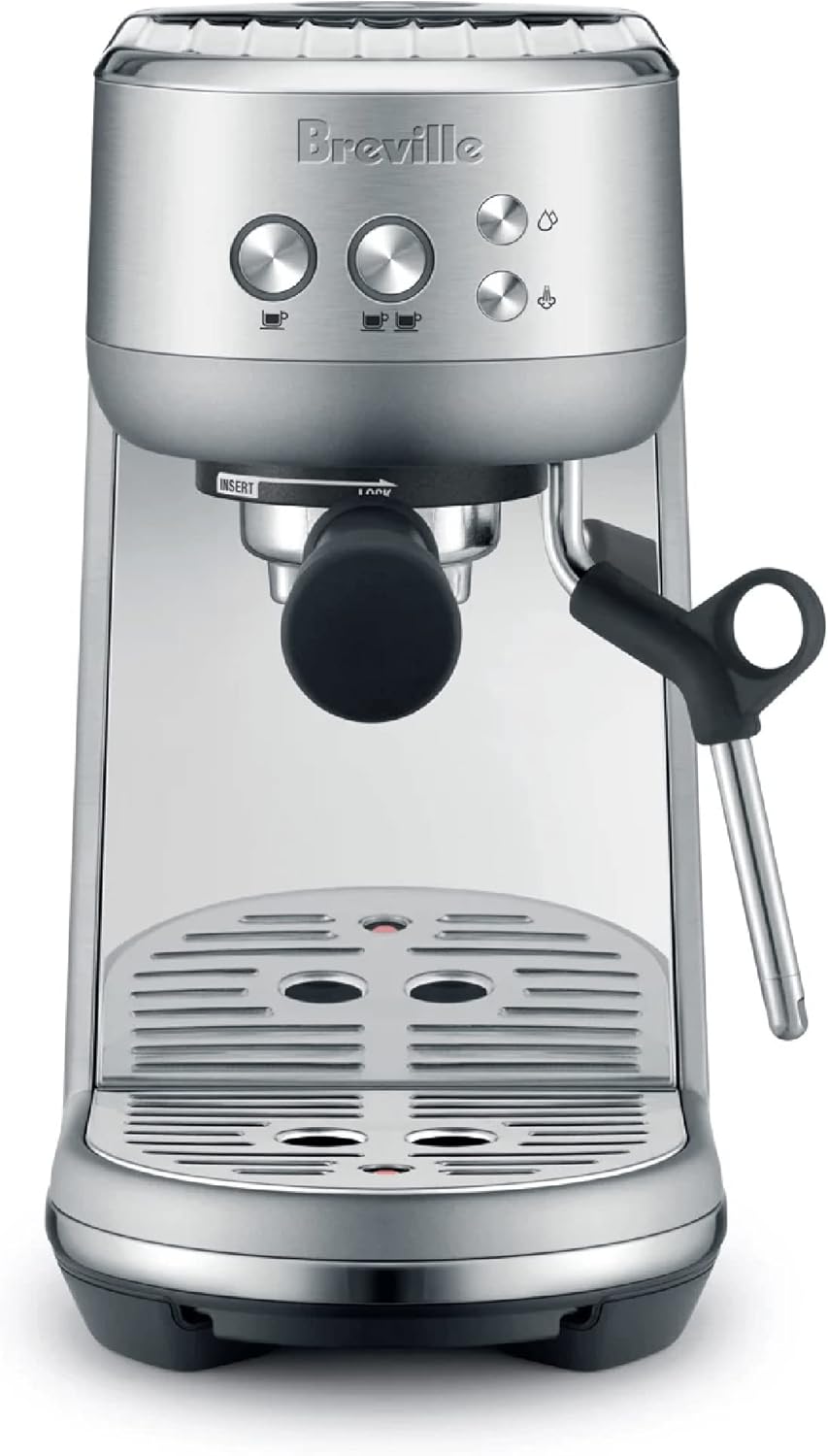 Breville the Bambino Espresso Machine, Brushed Stainless Steel, BES450BSS
