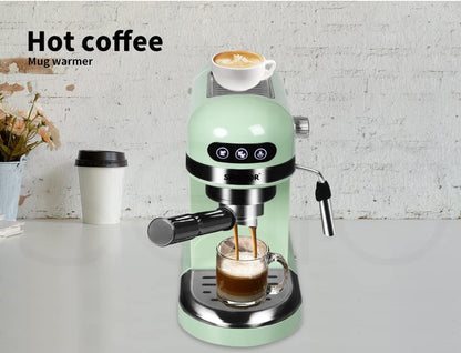 Spector Espresso Coffee Machine with Milk Frother Touch Screen Black