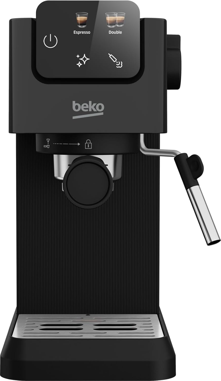 BEKO CaffeExperto® Manual Espresso Machine CEP 5302 B with Milk Frother - 15 Bar, Touch Display