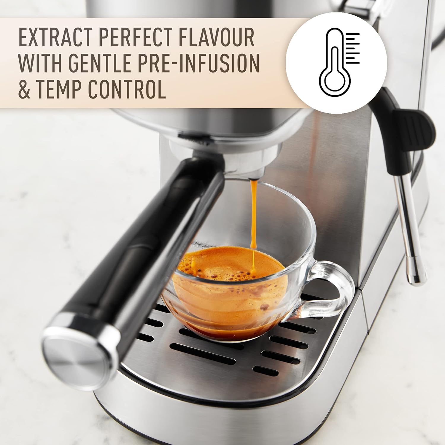 Sunbeam Compact Barista Espresso Machine EMM2900SS Silver