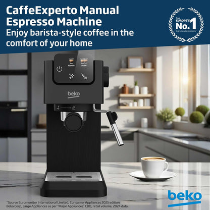 BEKO CaffeExperto CEP 5302B Manual Espresso Machine with Milk Frother