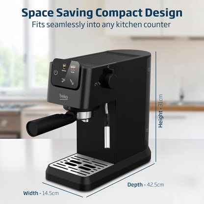 BEKO CaffeExperto CEP 5302B Manual Espresso Machine with Milk Frother