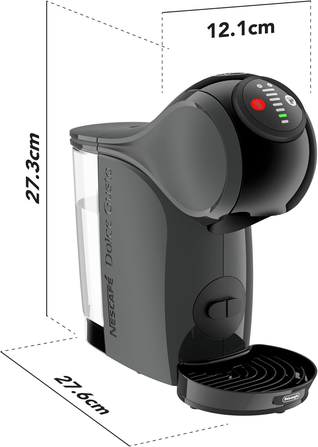 Nescafé Dolce Gusto De'Longhi Genio S Capsule Coffee Machine Anthracite