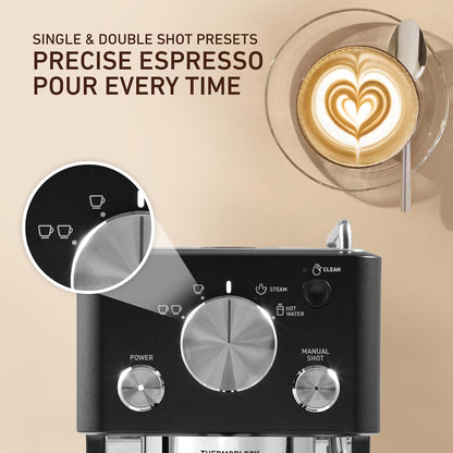 Sunbeam Origins Slimline Espresso Machine EMM4500BK Black