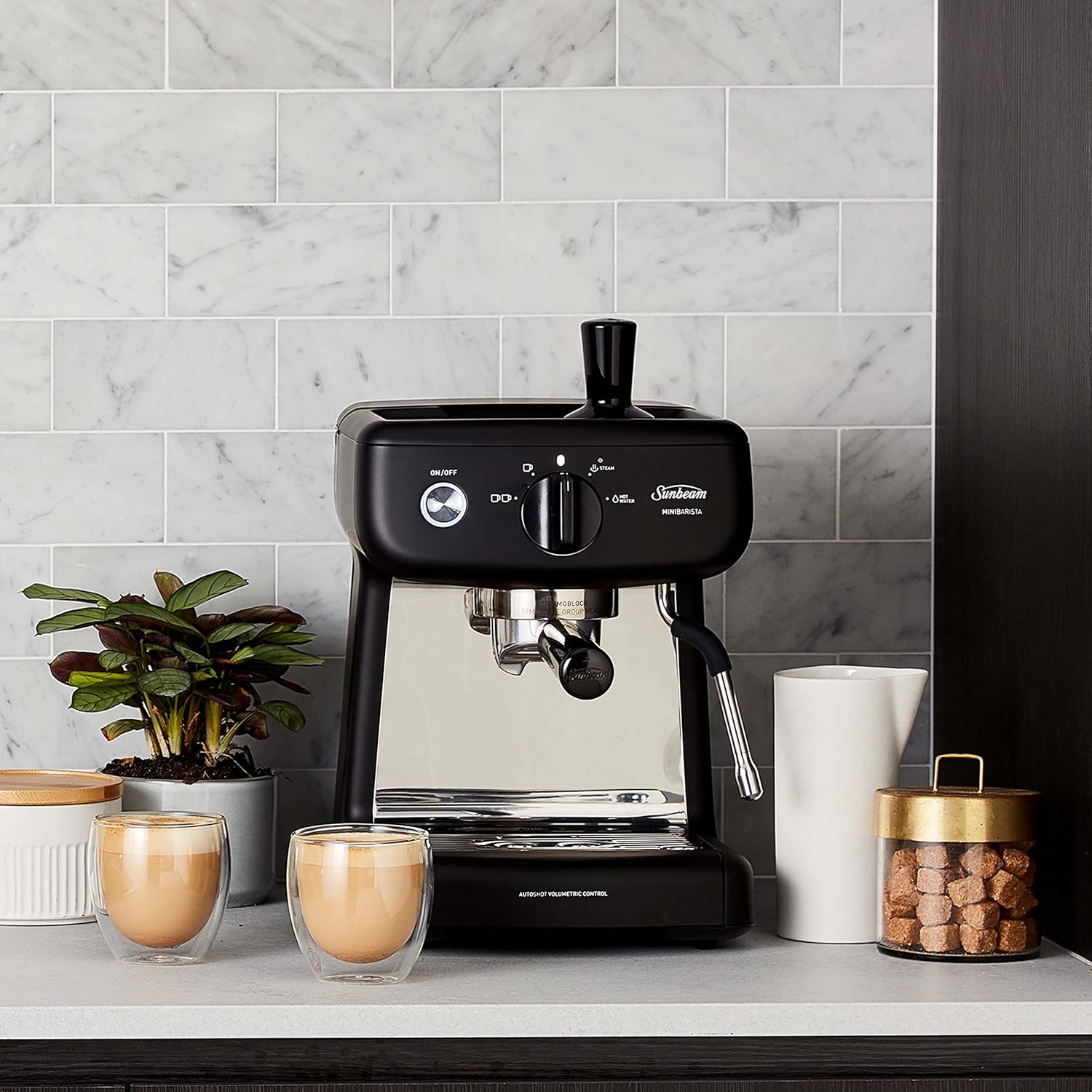 Sunbeam EM4300S Mini Barista Espresso Coffee Machine Silver